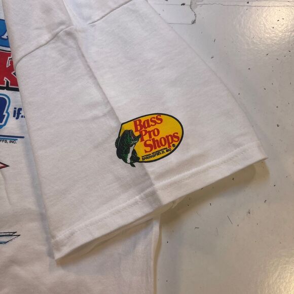 REDNECK JEFF FOXWORTHY FISHERMAN T SHIRT XL VTG Y2K BASS PRO SHOP New Unworn - Picture 3 of 6